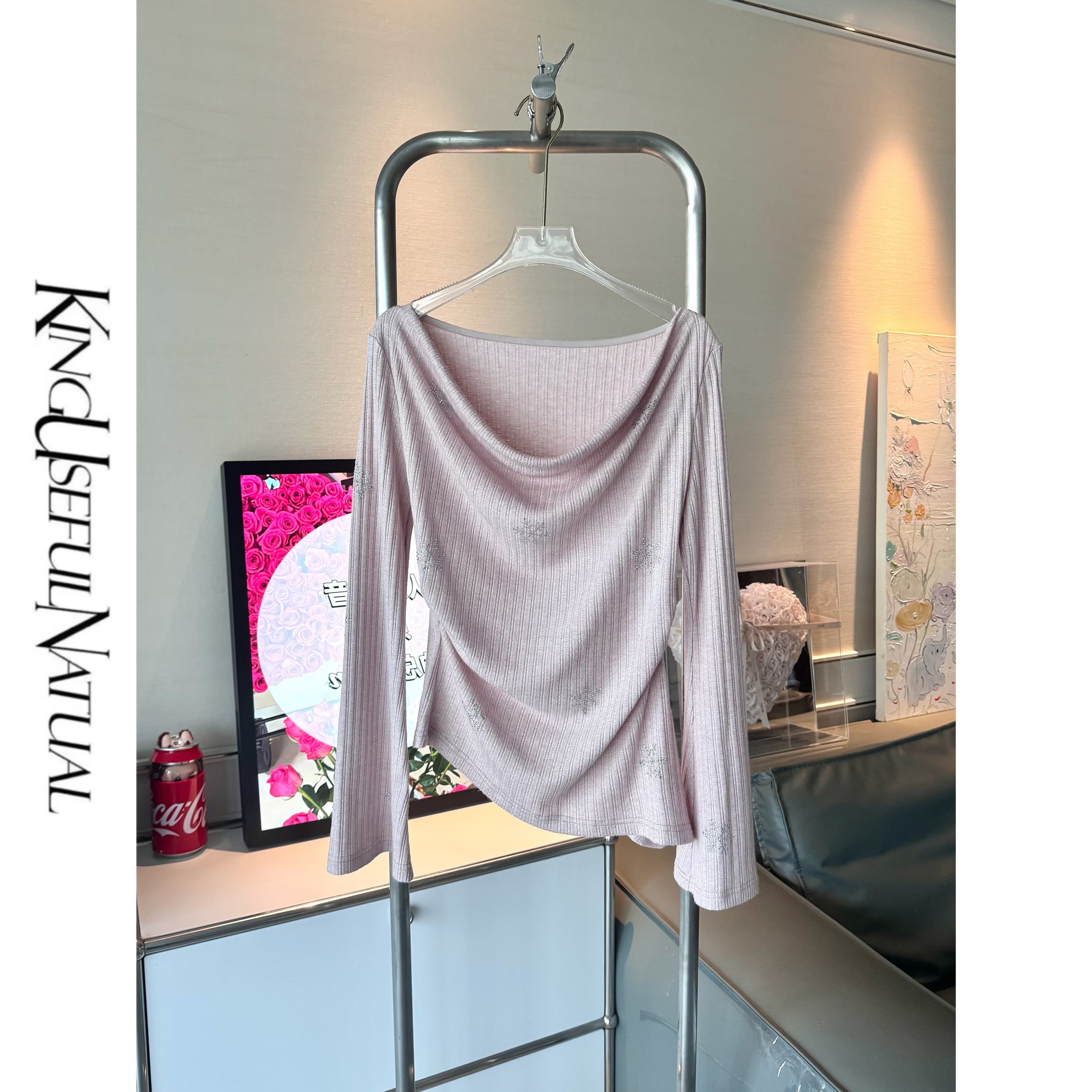 KUN【香氛少女】舒适度拉满 低饱和粉色软糯透气秋季针织新款套装