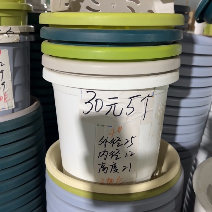 四季4#口径25无托果绿10个