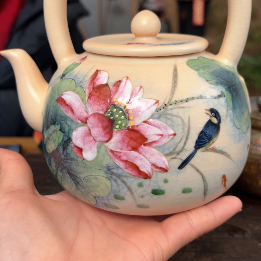 杯小*儿景德镇柴烧手绘杯