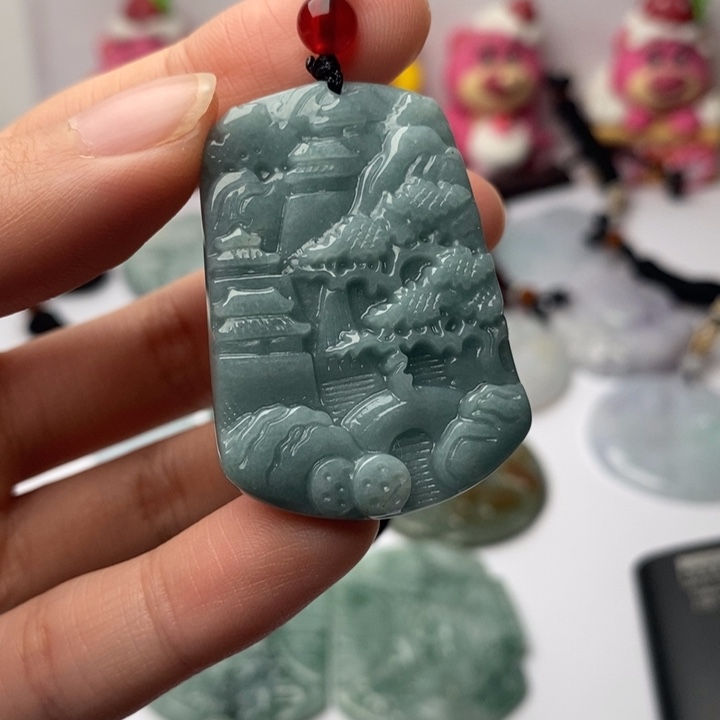 翡翠未镶嵌颈饰翡翠