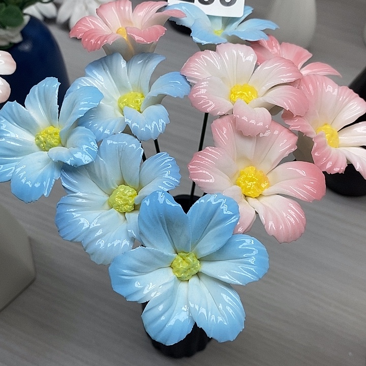 陶瓷陶瓷材料加工4朵混搭