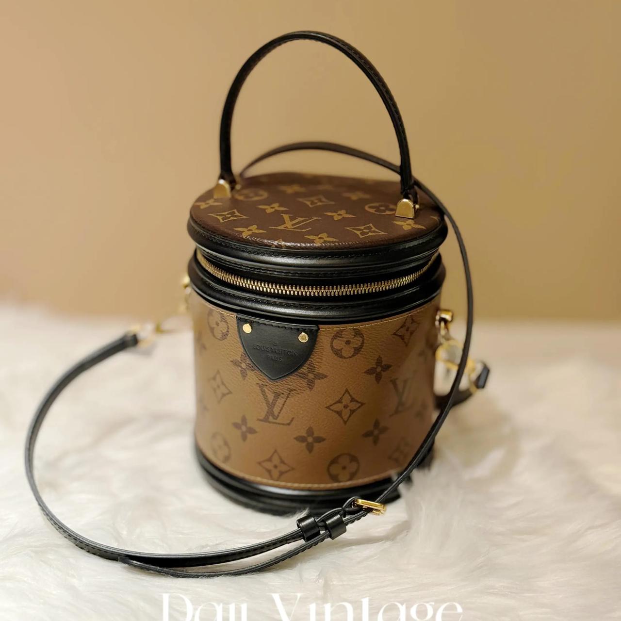 大吉中古/LV老花发财桶斜挎包