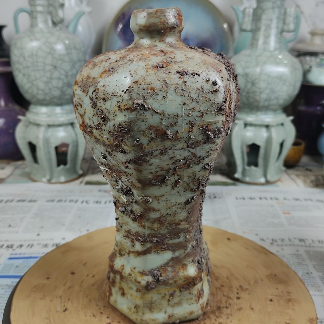 瓷片自选器型官窑生锈瓷