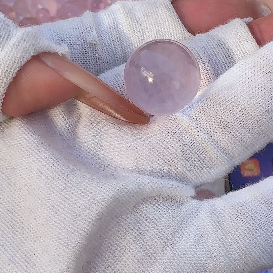 霜***叶水晶未镶嵌手链粉