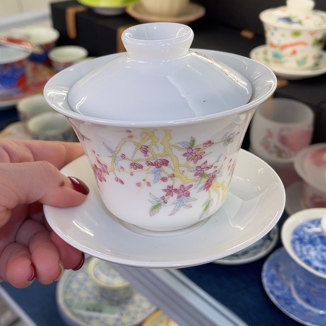 陶景德陶瓷盖碗茶具