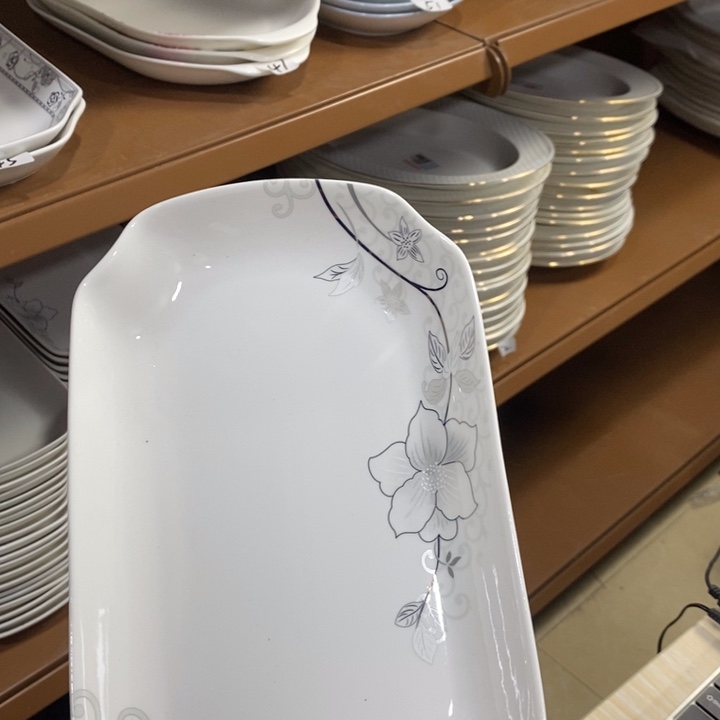 陶摆件49号9英寸3个装渐变玫瑰鱼盘