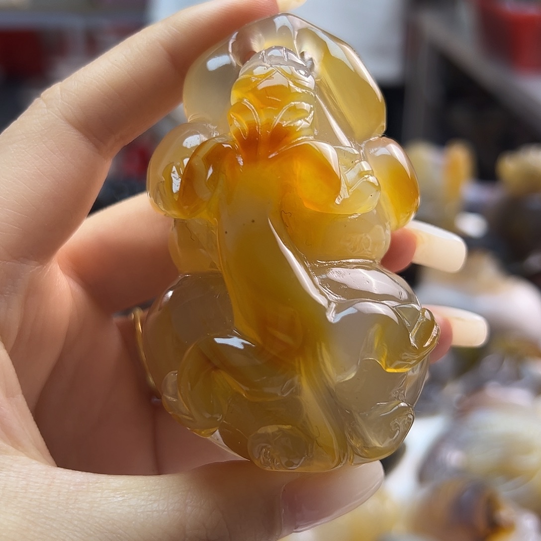 玛瑙/玉髓未镶嵌吊坠(不含链)