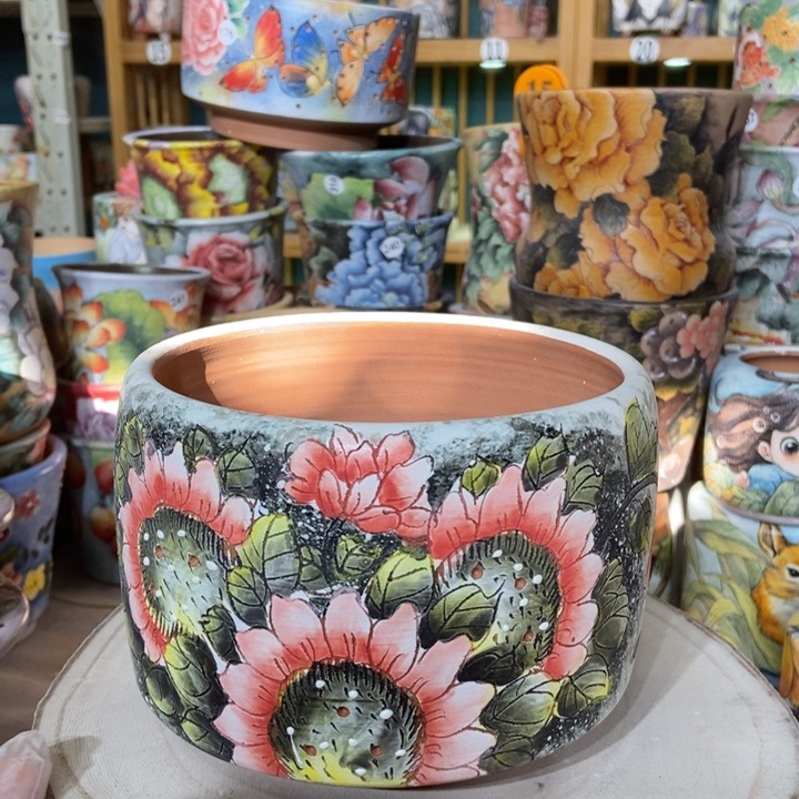 红陶景德镇艺术手绘作品