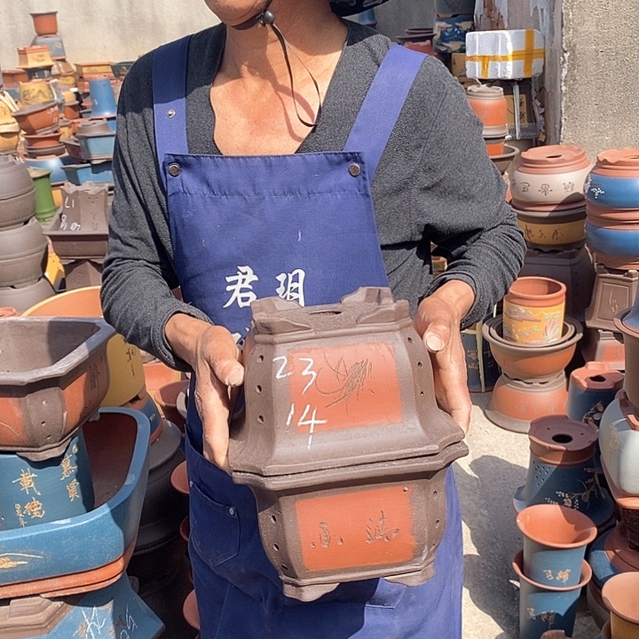 紫砂花盆紫砂花盆