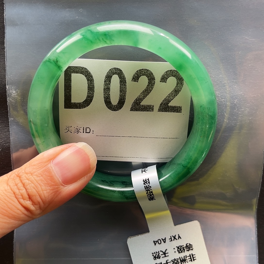 未镶嵌手镯石英质玉（非洲翠）D022