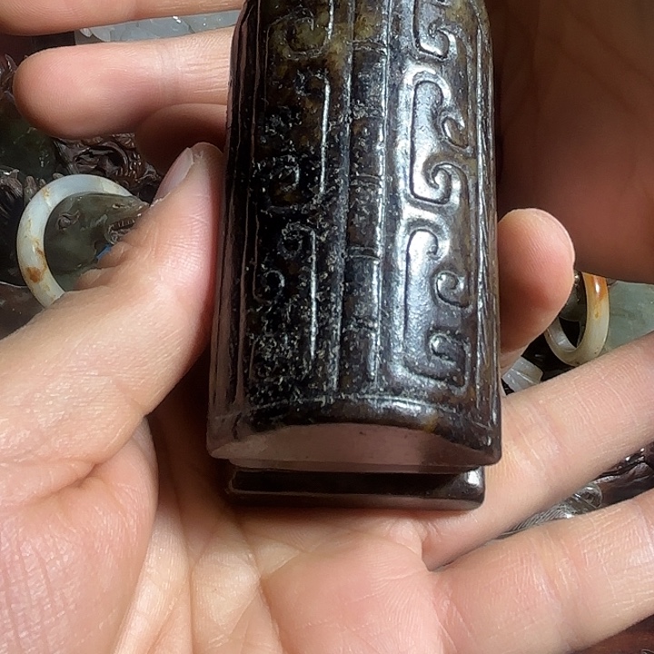 扮***虎和田玉未镶嵌把件