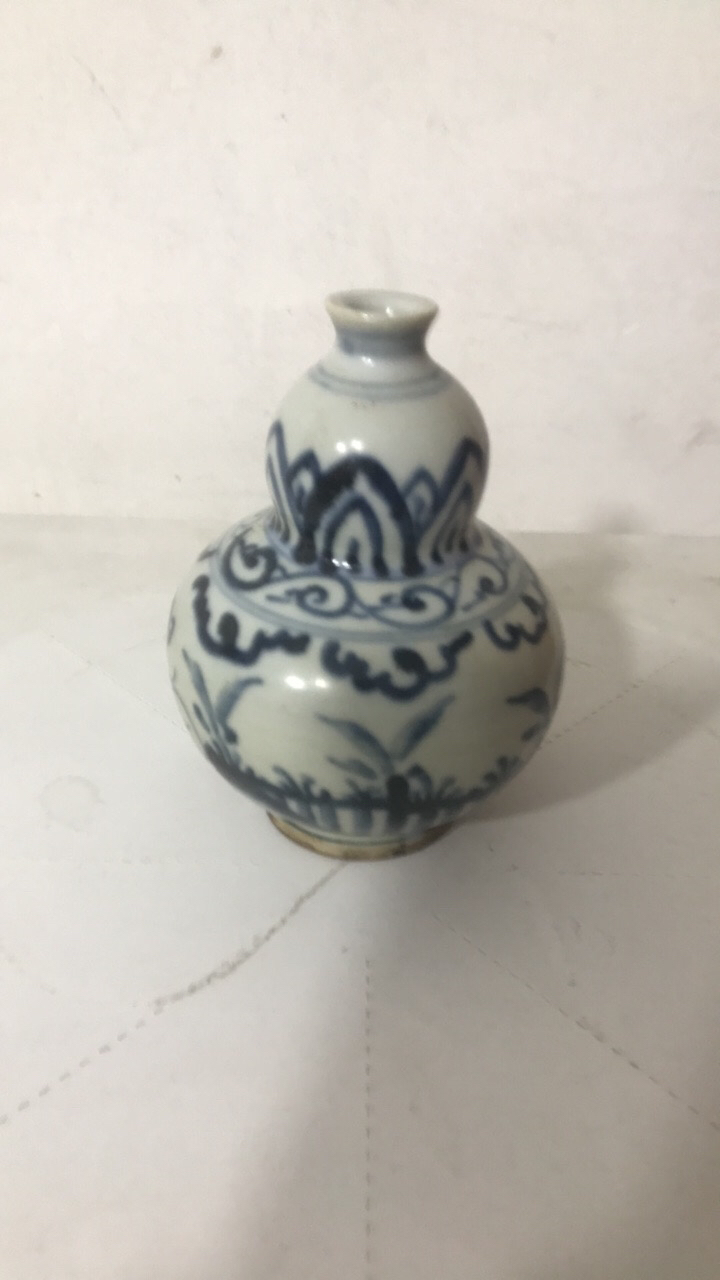 青花釉里红葫芦瓶