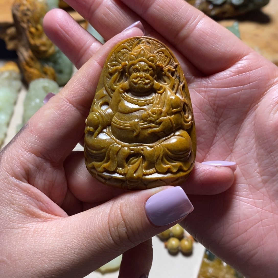 岫岩河磨玉（透闪石质玉）挂件未镶嵌大*大