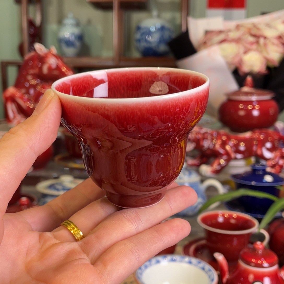 清欢雅玩原矿郎红福利福禄杯