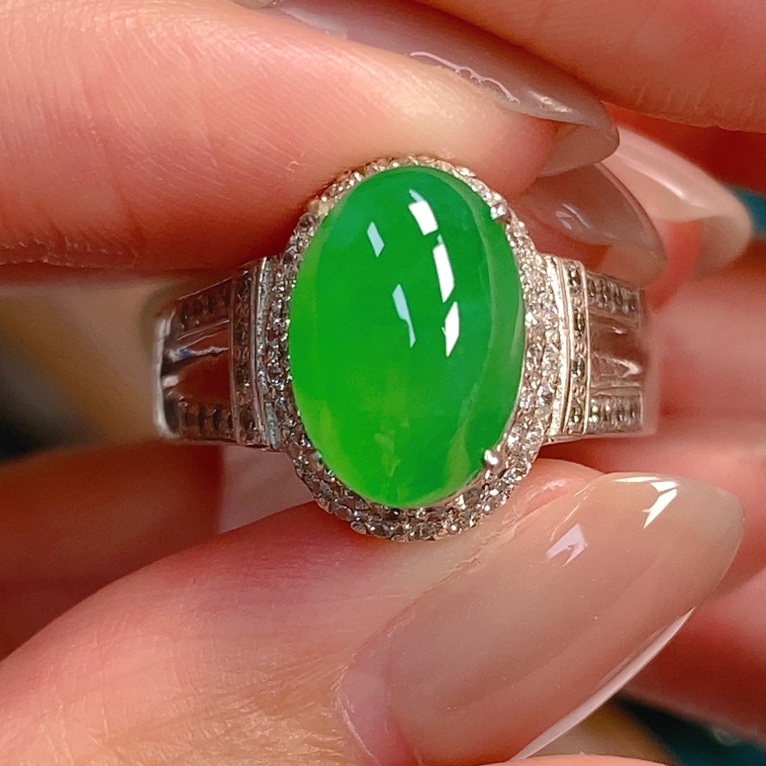 三***爸翡翠裸石翡翠蛋面