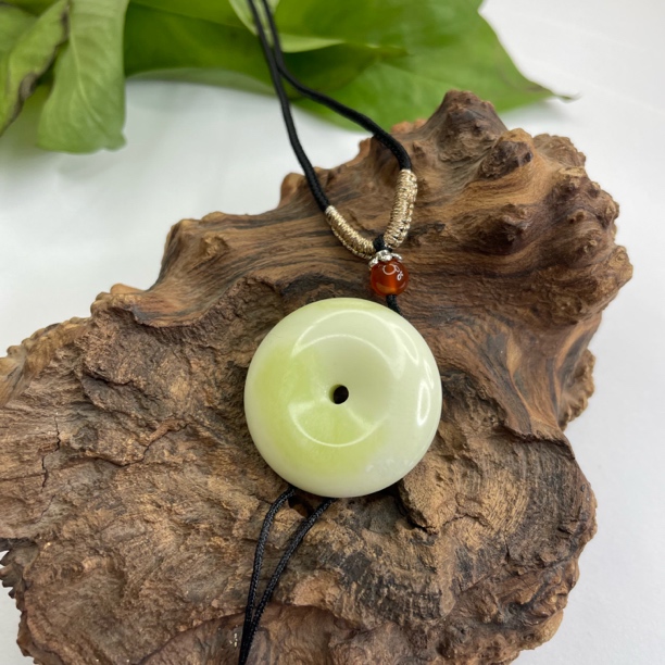 陕西西安蓝田玉平安扣吊坠