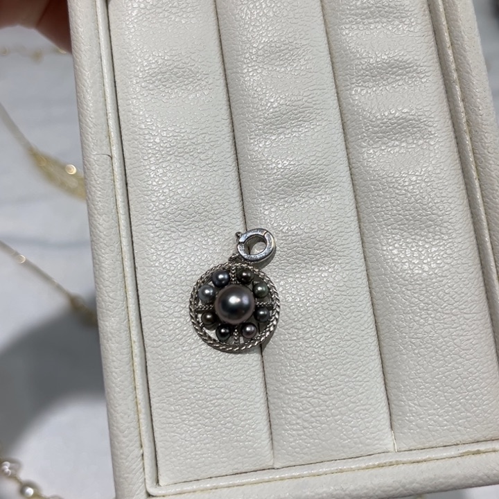 海水珍珠吊坠(不含链)银S925镶嵌