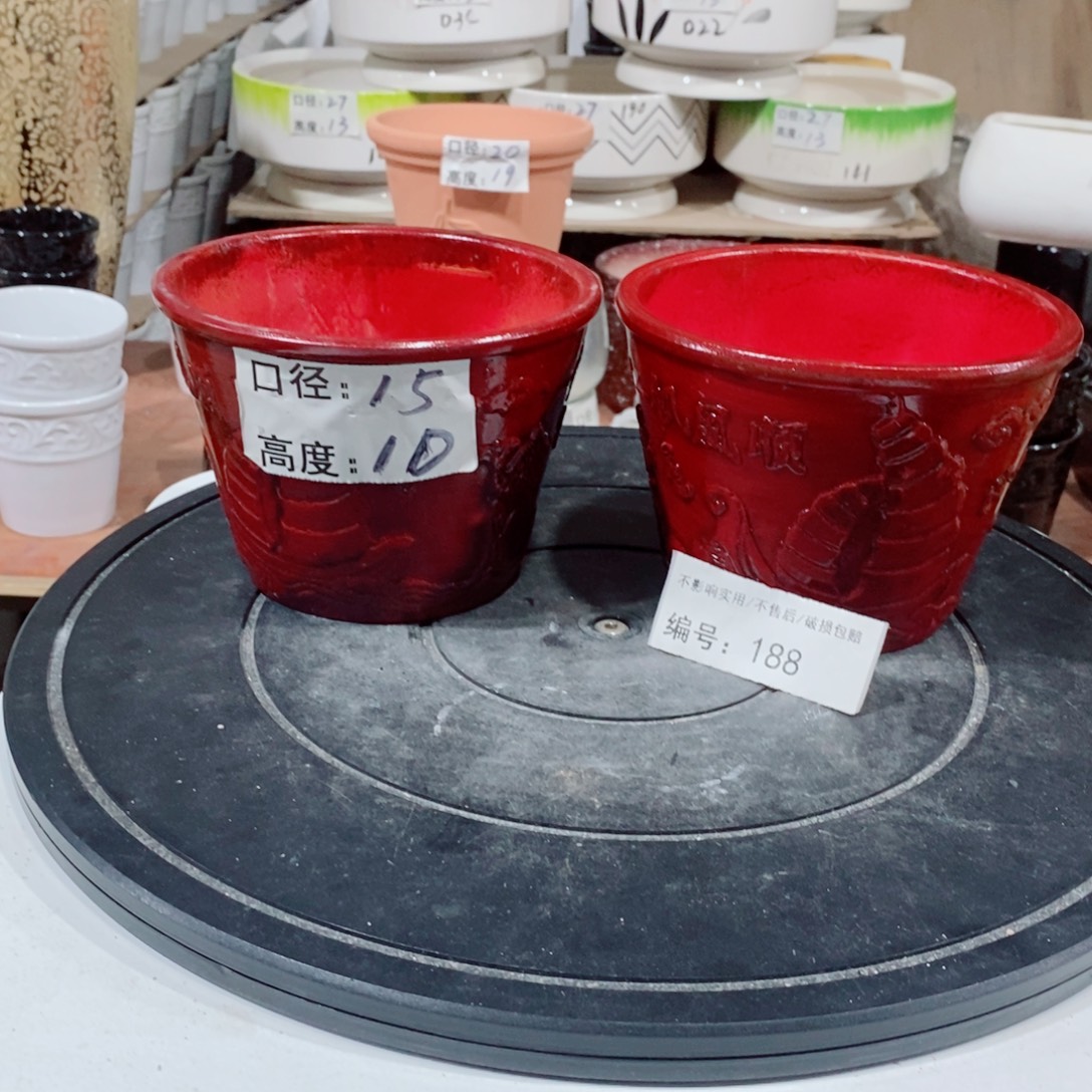 微瑕花盆-188-口15×10-2个