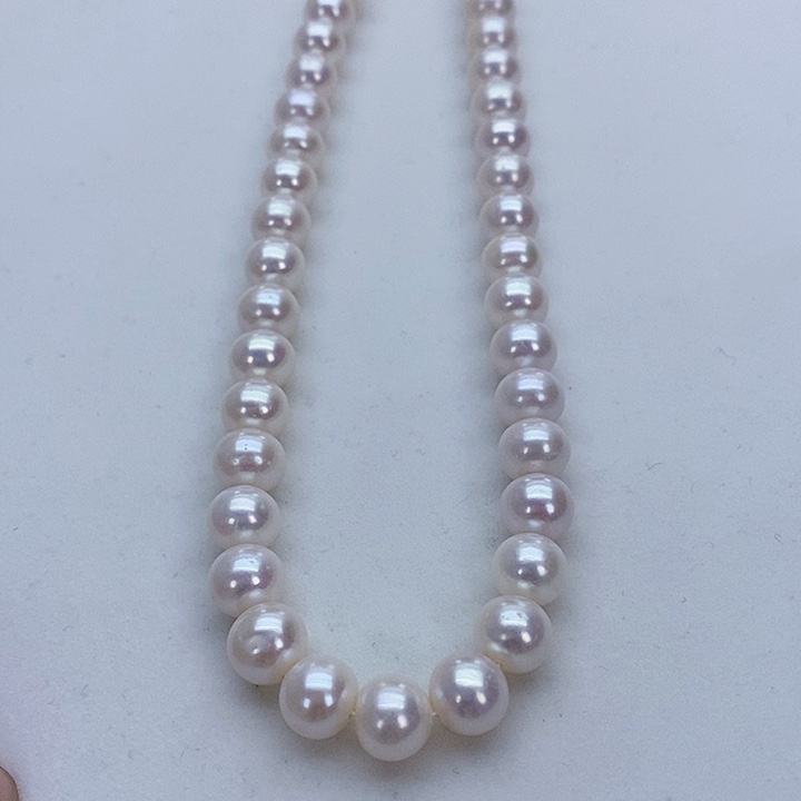 淡水珍珠颈饰银S925镶嵌