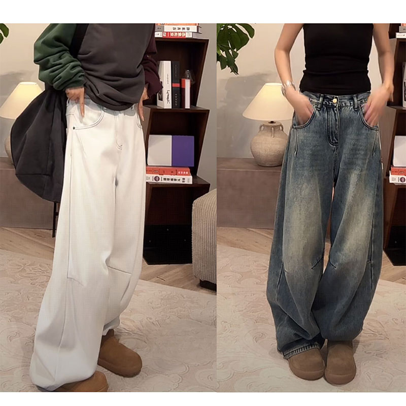 ZUOXIAOQI【现货】牛角包加绒加厚牛仔裤42（裤长105-108）