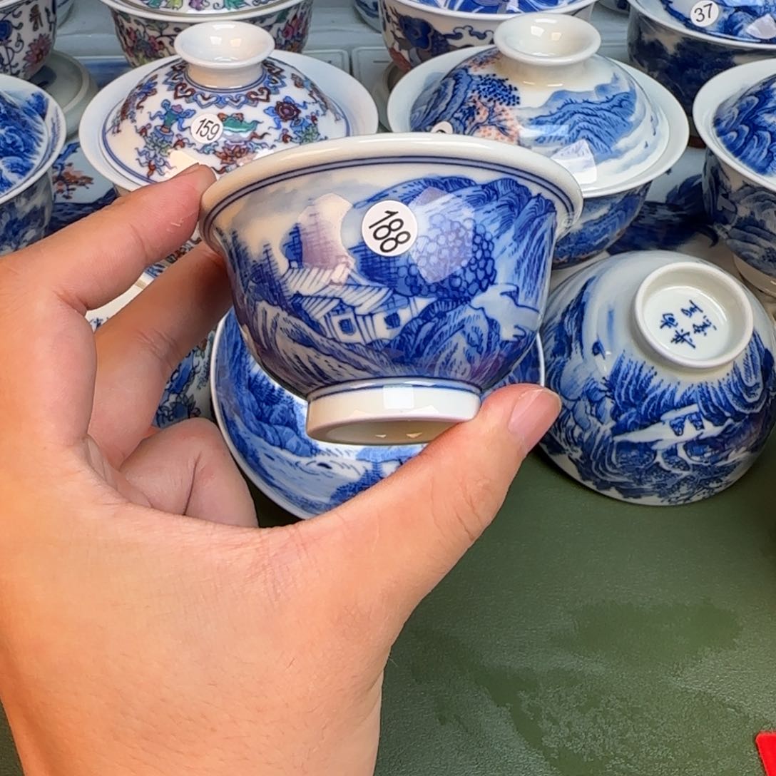 彦祖纯手工手绘茶具188