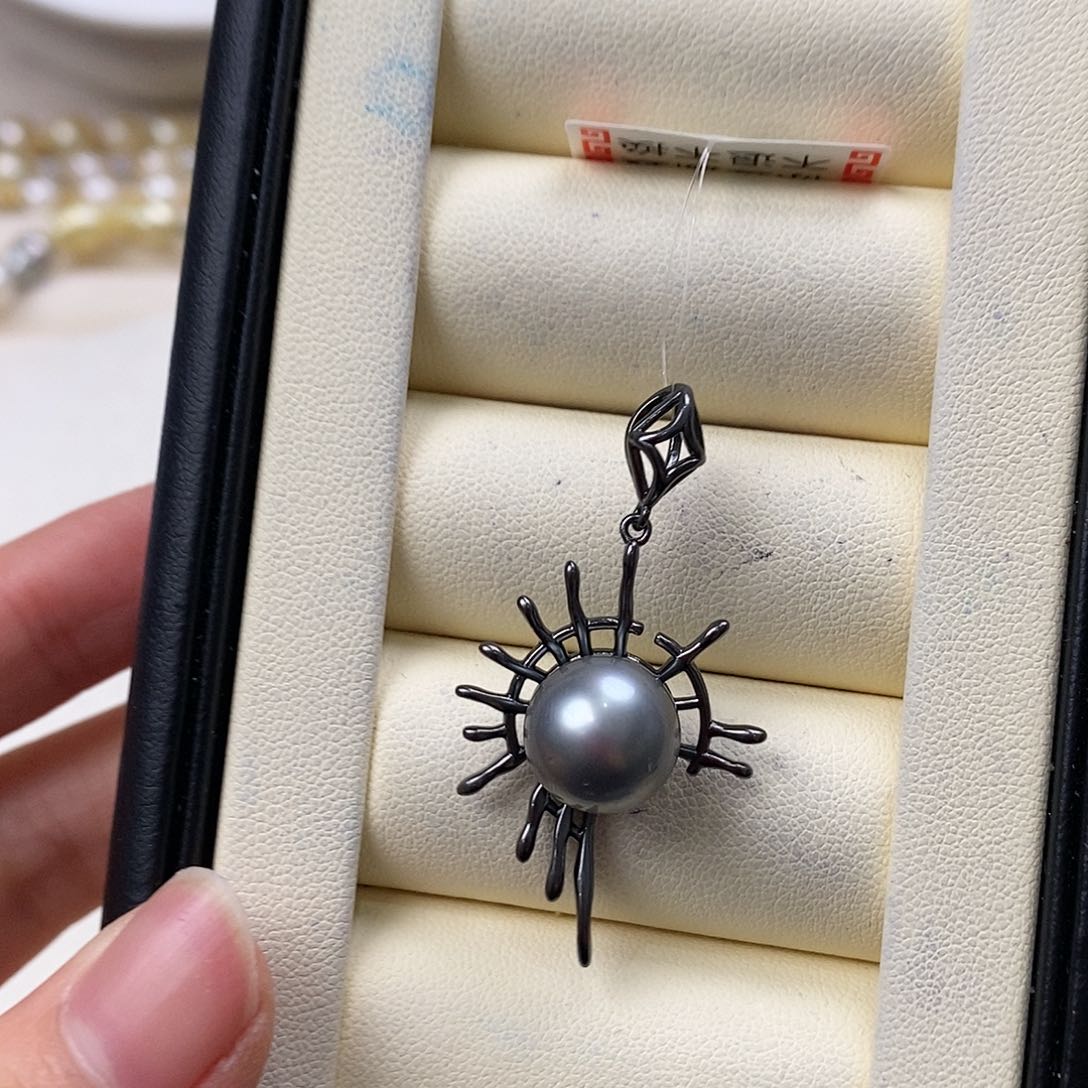 海水珍珠颈饰银S925镶嵌