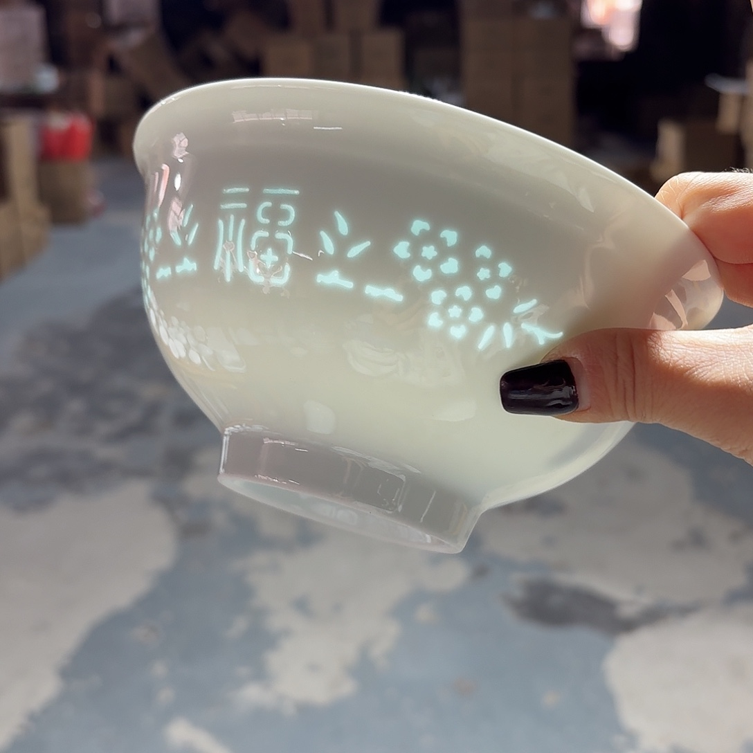 白瓷景德镇面碗青福两个好的