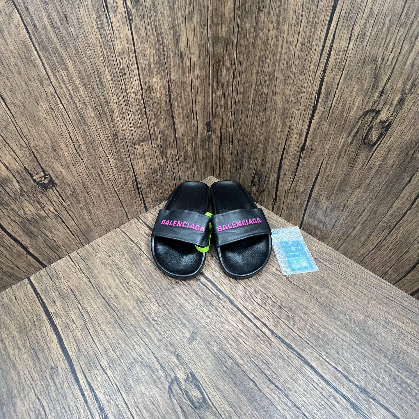 95新 Balenciaga/巴黎世家 黑粉拖鞋 36码/95新/无配件