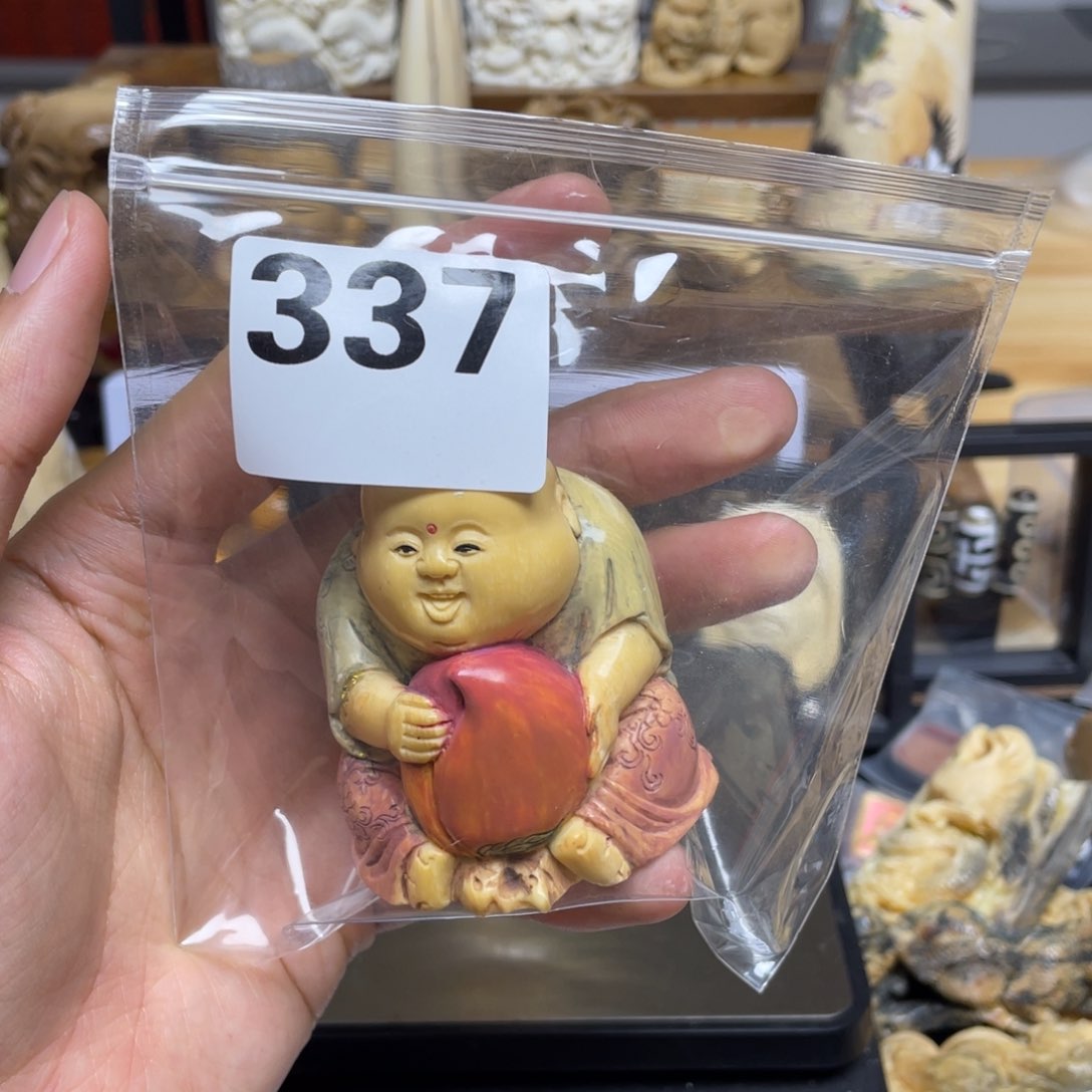 鹤**周天然猛犸象牙瑕疵品