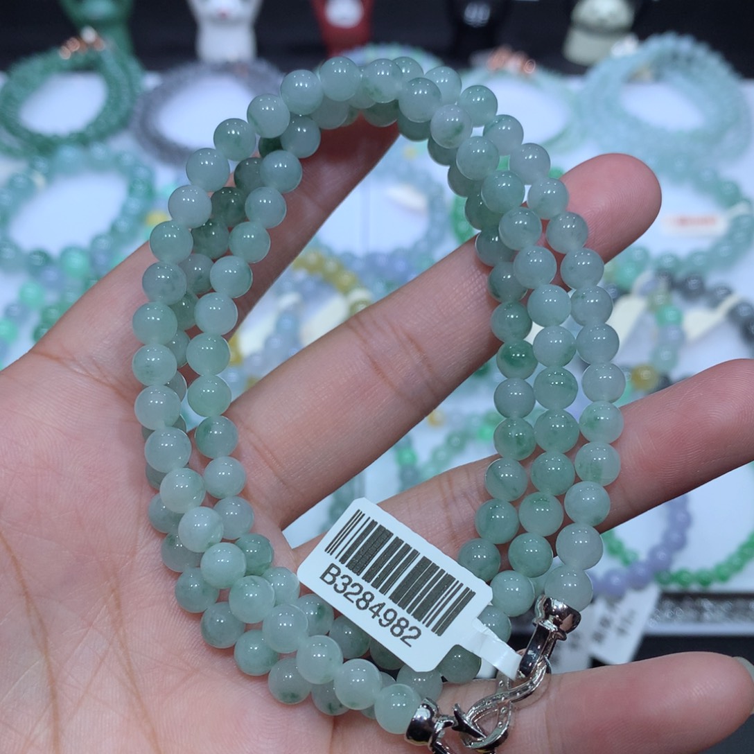 翡翠未镶嵌手串天然