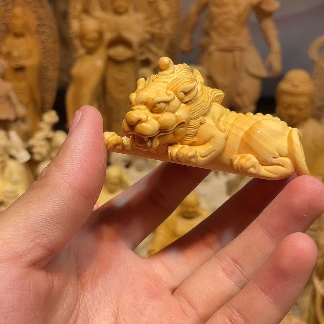 黄杨木小瑕疵貔貅