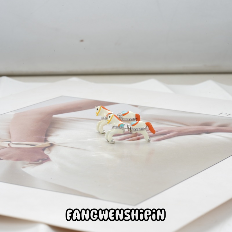 铜合金锆石耳饰 【镀K金】【925银针】耳环3662