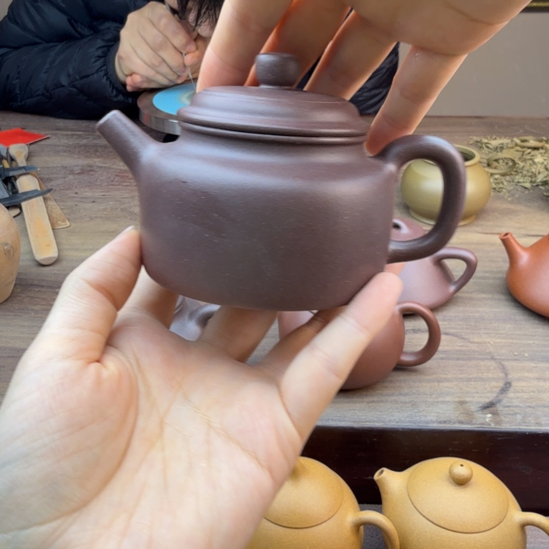 j***C紫砂茶壶半手工底槽清德钟150-160cc