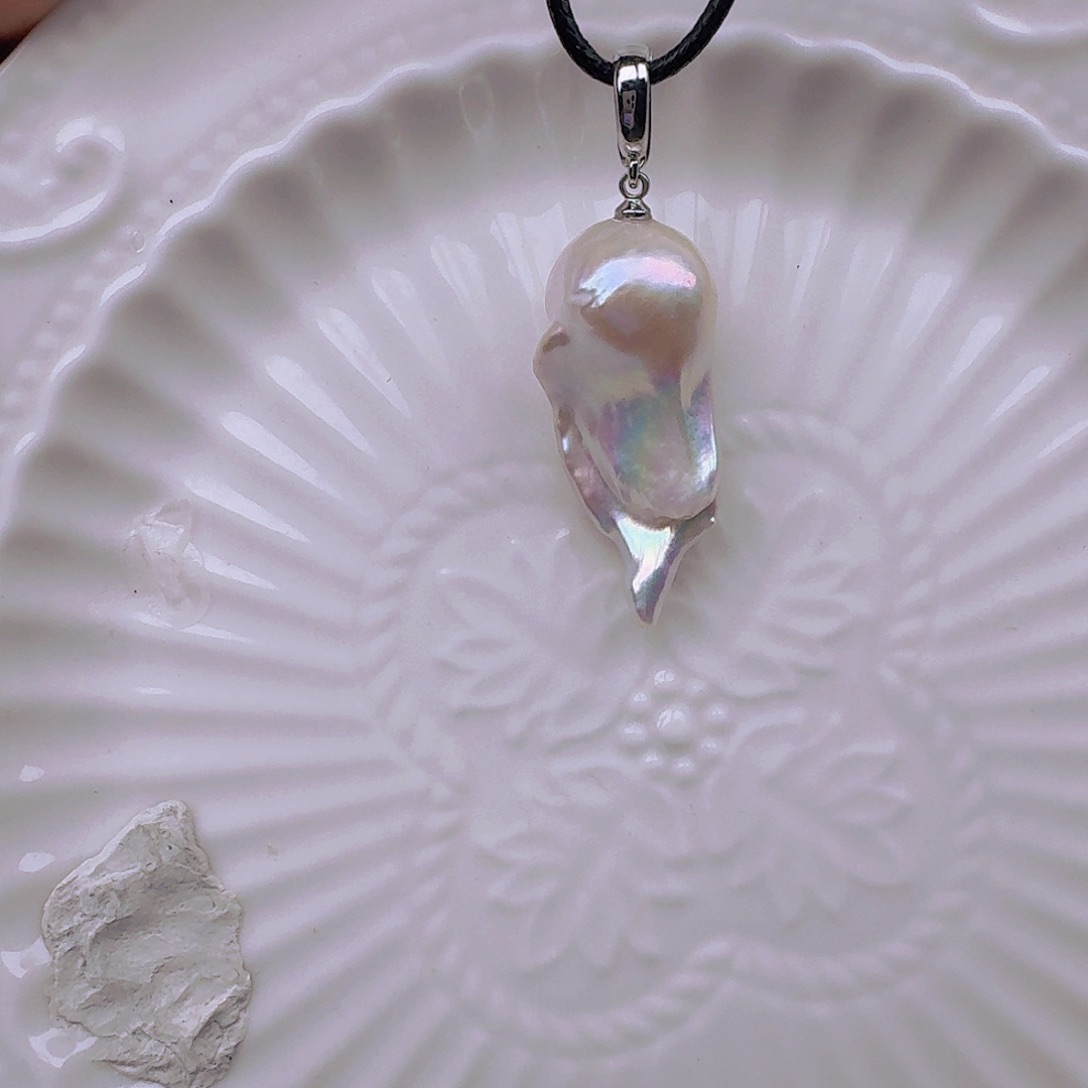 淡水珍珠颈饰银S925镶嵌