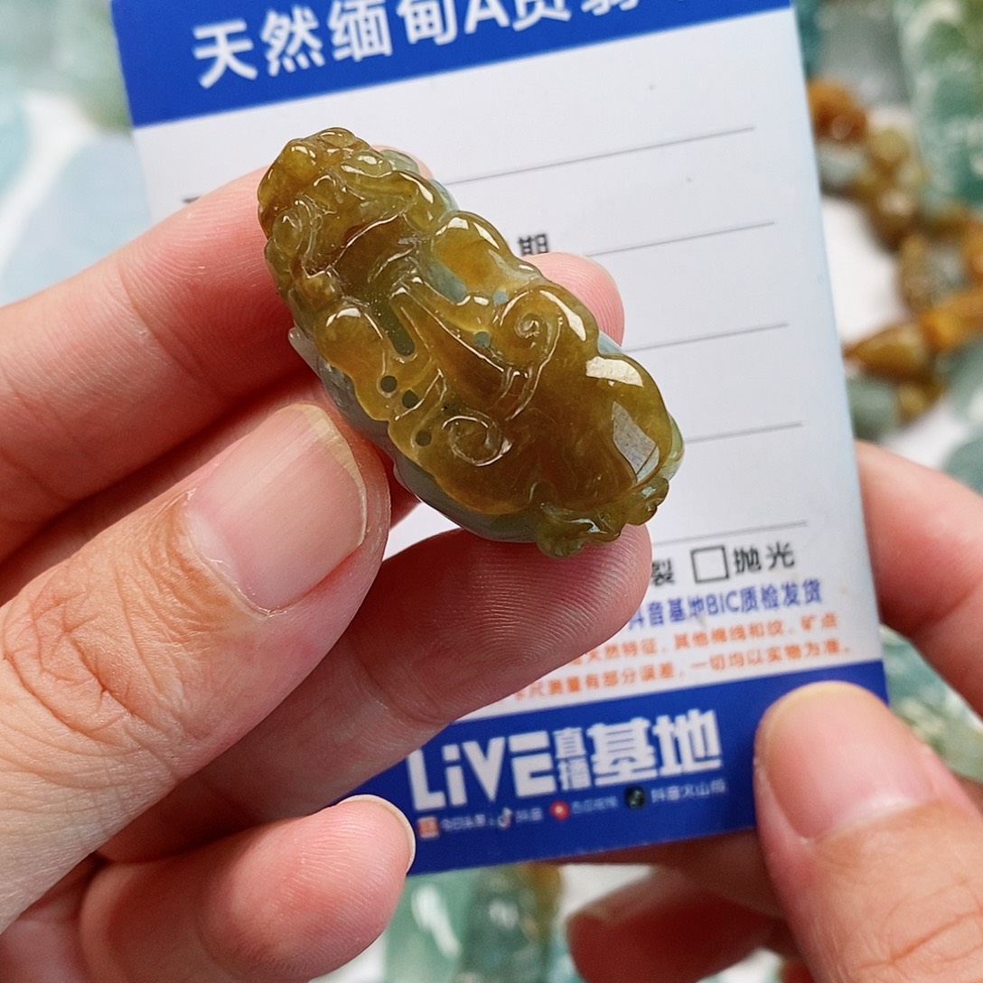 翡翠未镶嵌颈饰貔貅