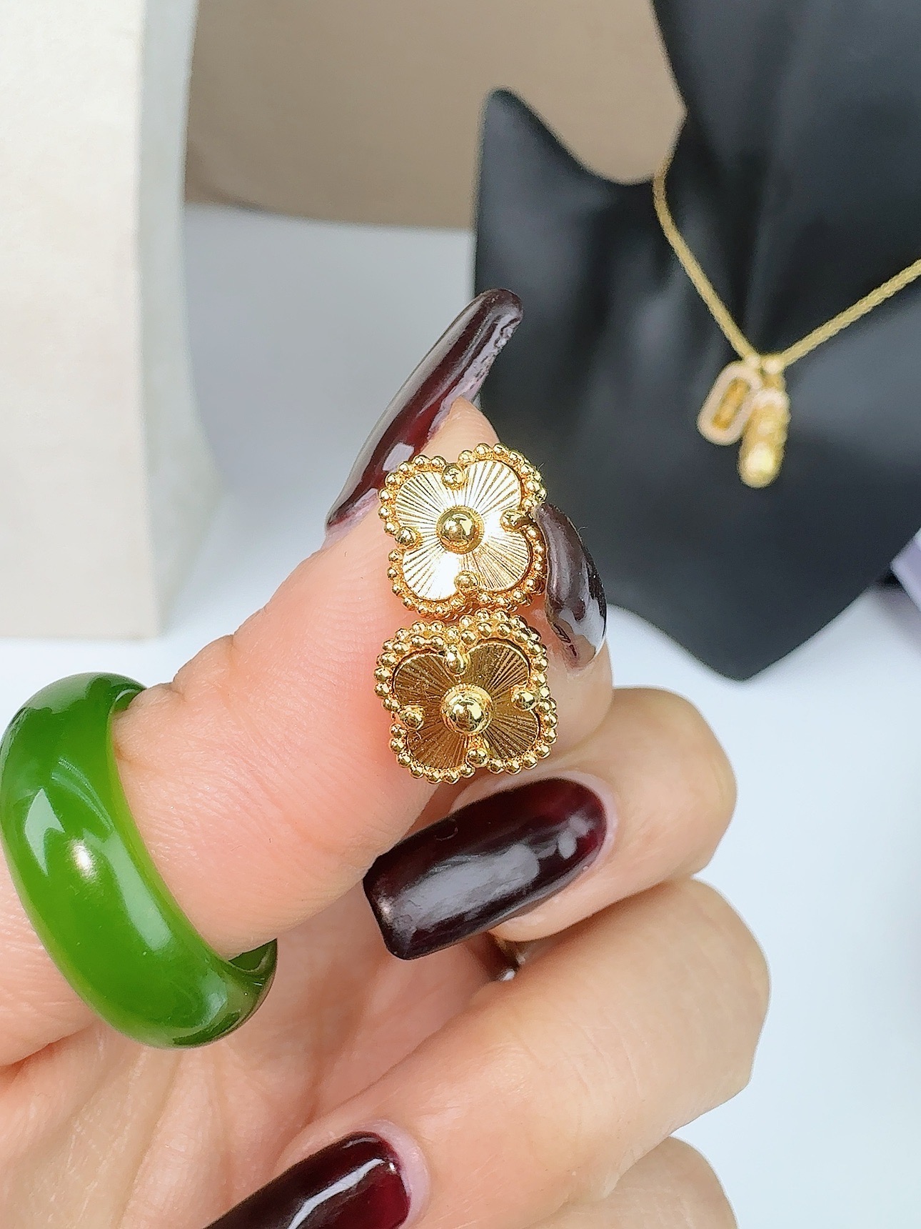 水贝不二镭射五花耳钉