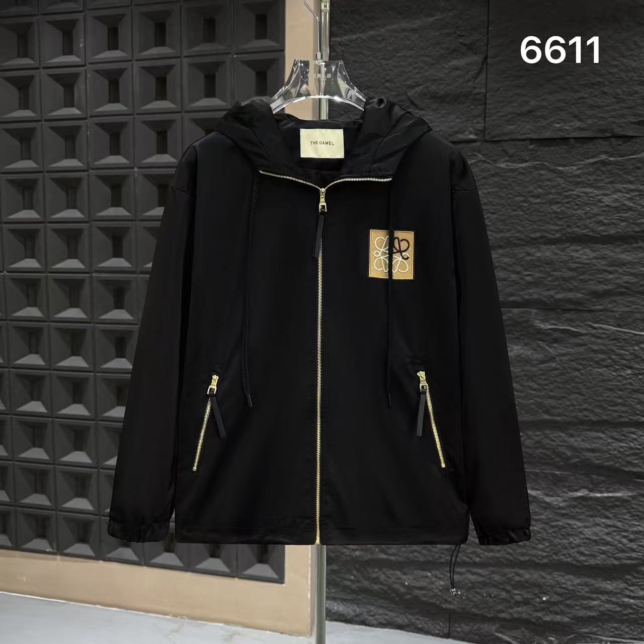 HI-6611-秋季新款25年男士连帽户外运动休闲百搭时尚潮牌冲锋衣