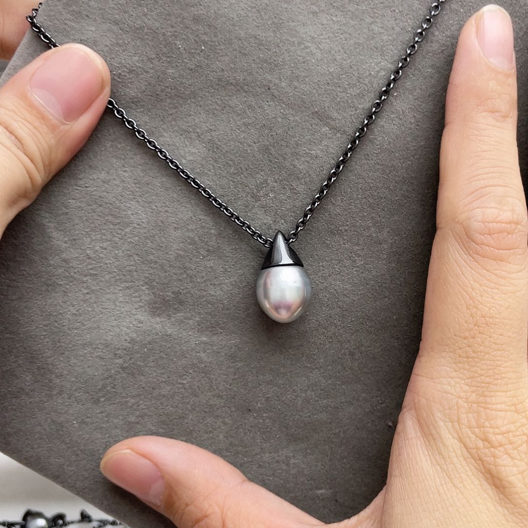 海水珍珠颈饰银S925镶嵌