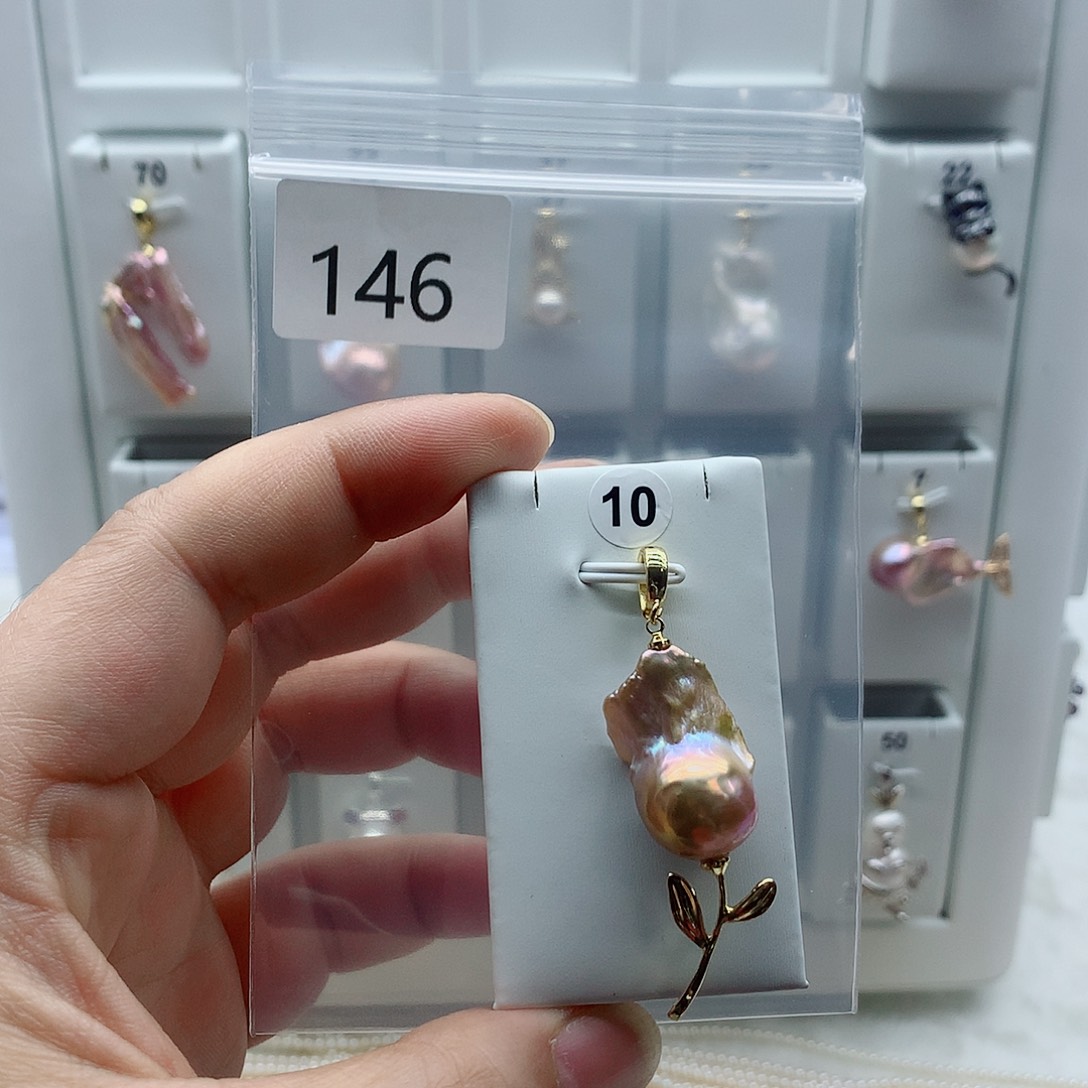 淡水珍珠吊坠(不含链)合金