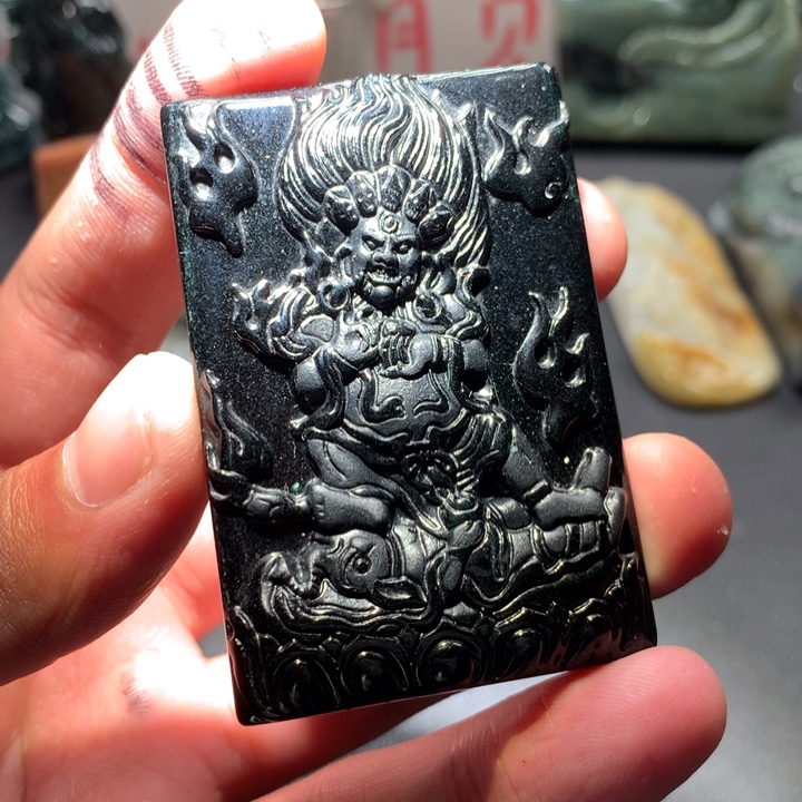 翡翠未镶嵌颈饰保真天然a货翡翠