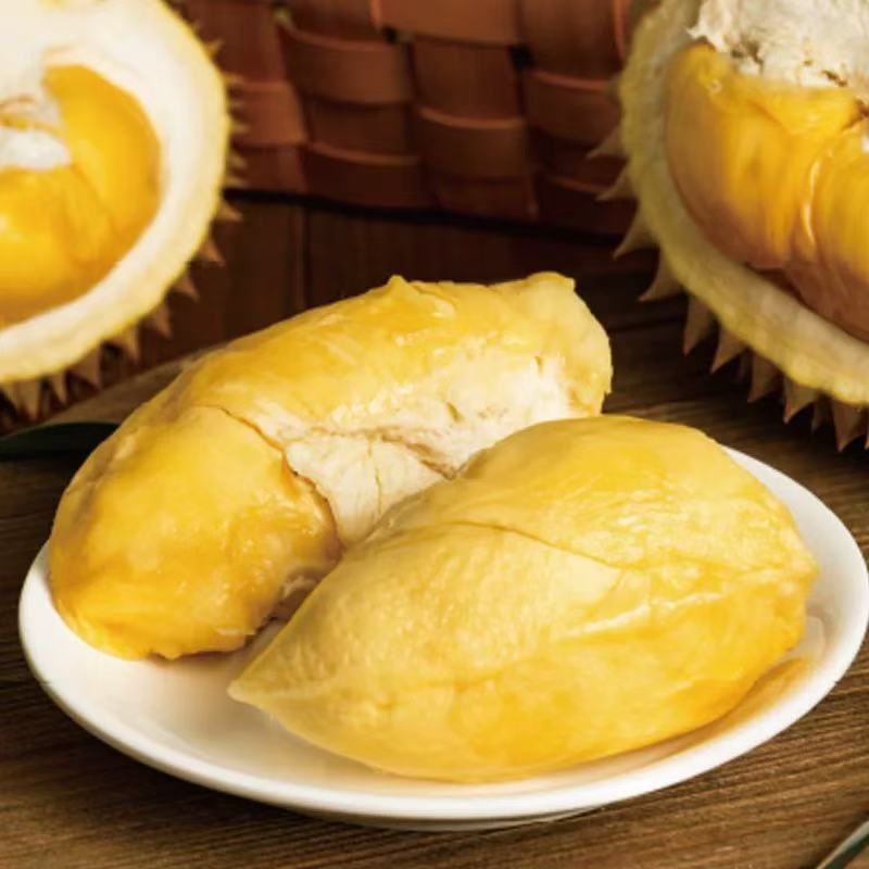 （现开纯肉三斤 ）正宗泰国树熟金枕一级双A果新鲜榴莲 核小 约1500克榴莲同城小时达金枕泰国