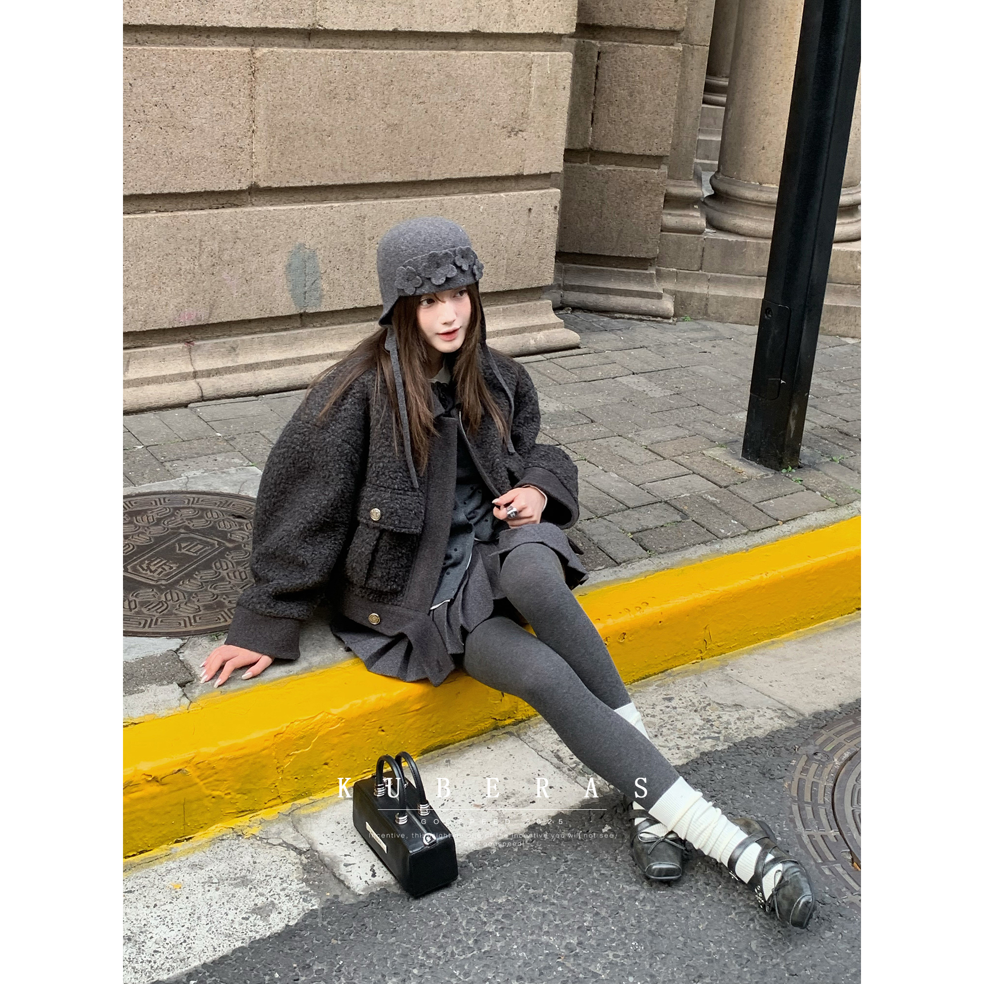 KUBERAS 加厚保暖高压塑形连体打底袜显瘦百搭磨毛外穿连裤袜