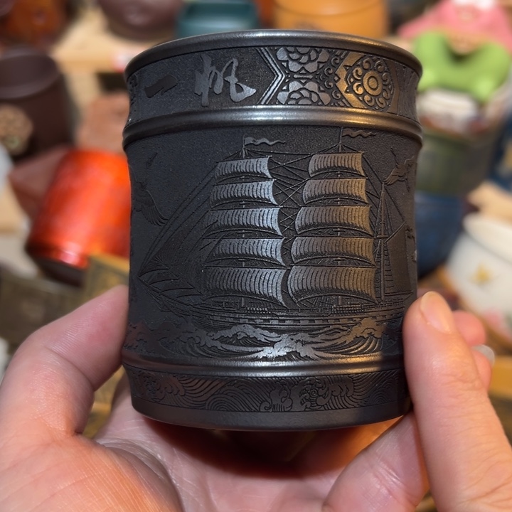 茶杯紫砂宜兴紫砂主人杯