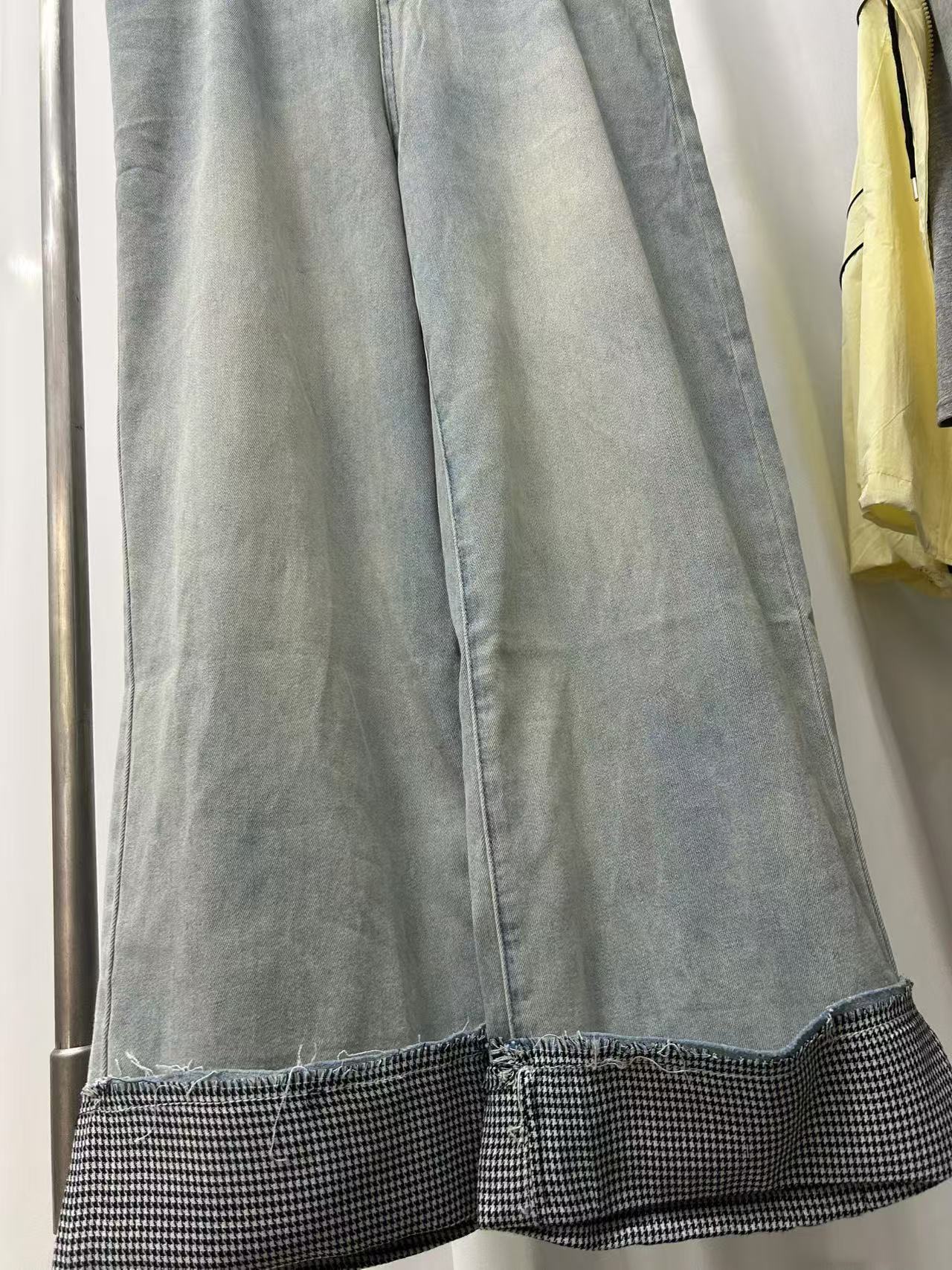 夏季新款复古直筒显瘦女士牛仔裤6632