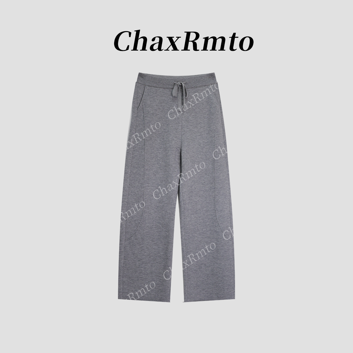 ChaxRmto斯斯 25秋冬时尚休闲简约风抽绳收腰设计休闲裤SD1A2335