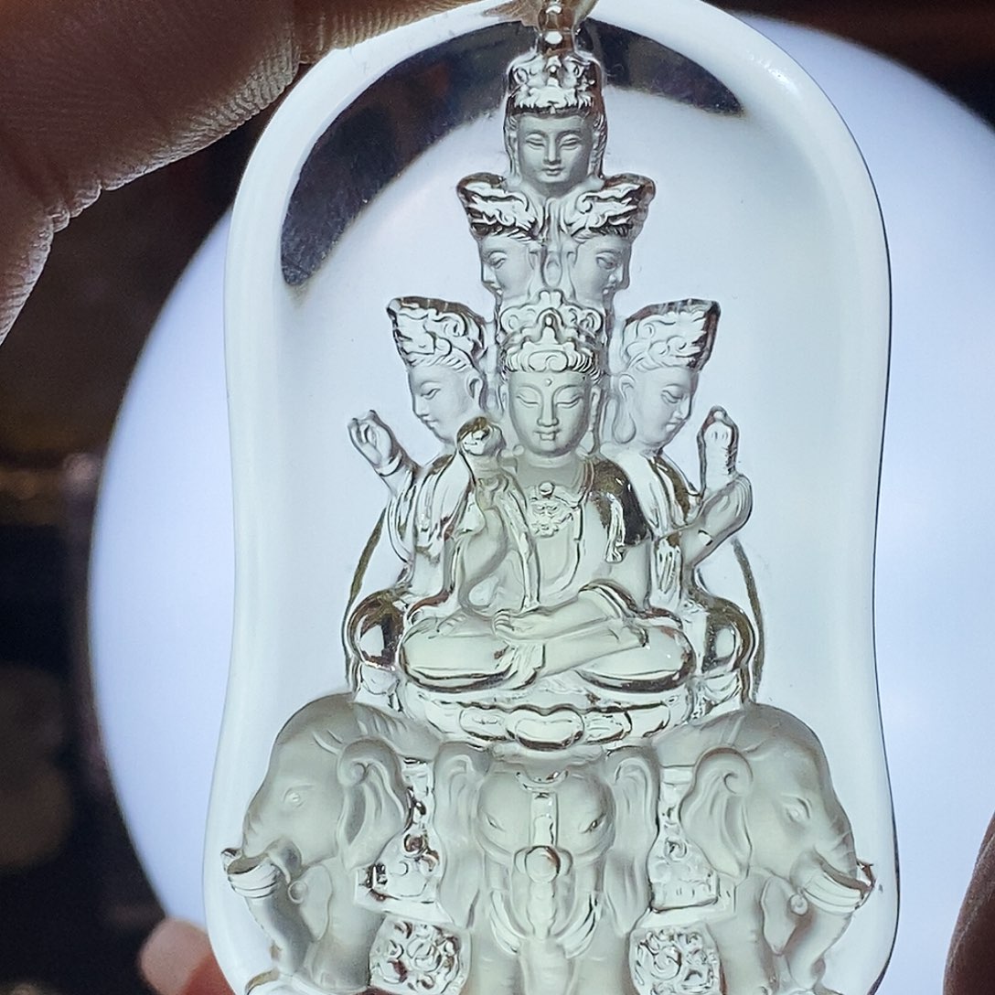 不***罢水晶颈饰未镶嵌吊坠