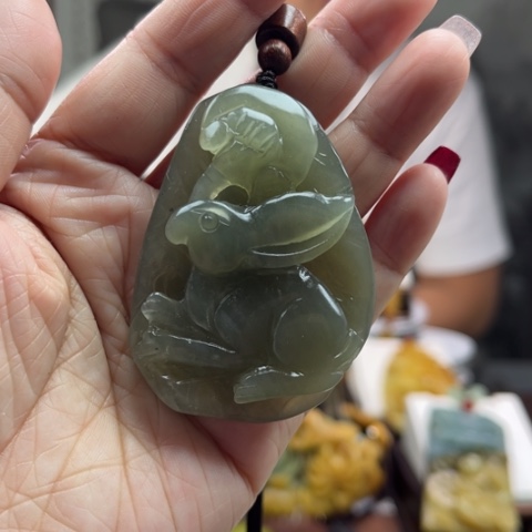 岫玉挂件未镶嵌挂件