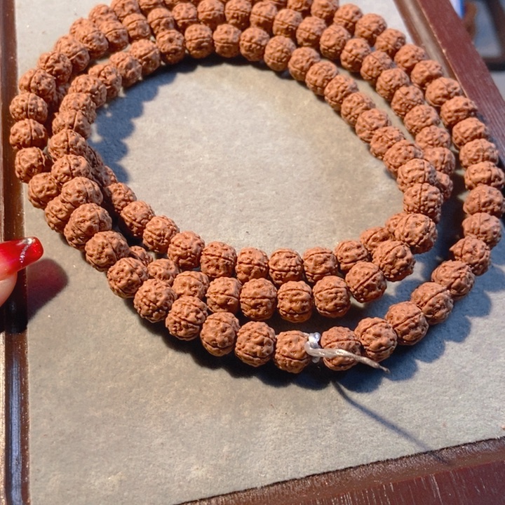 金刚菩提手串原皮平头梅花脖挂066
