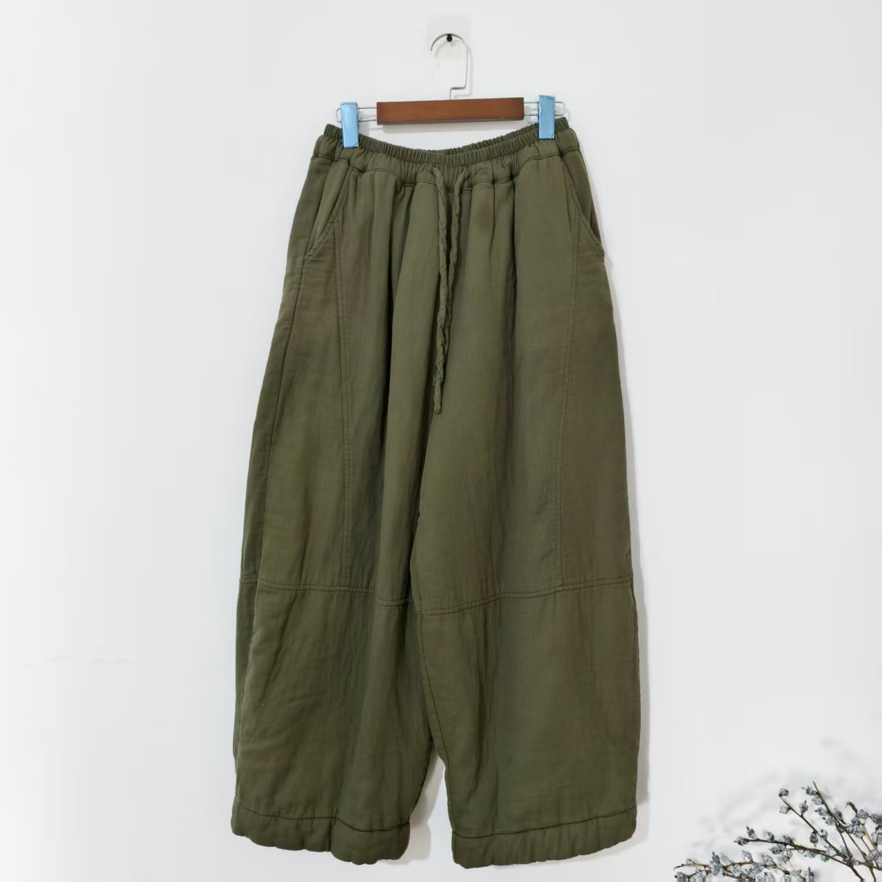 【大梅子推荐】设计款亚麻弯刀棉裤JG0325A（裤长98臀围130）