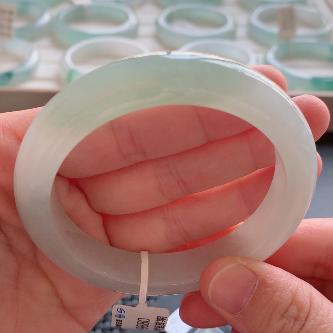 翡翠未镶嵌手镯强推10号-56.6